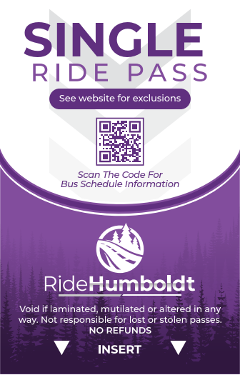 Picture of the single ride regional pass